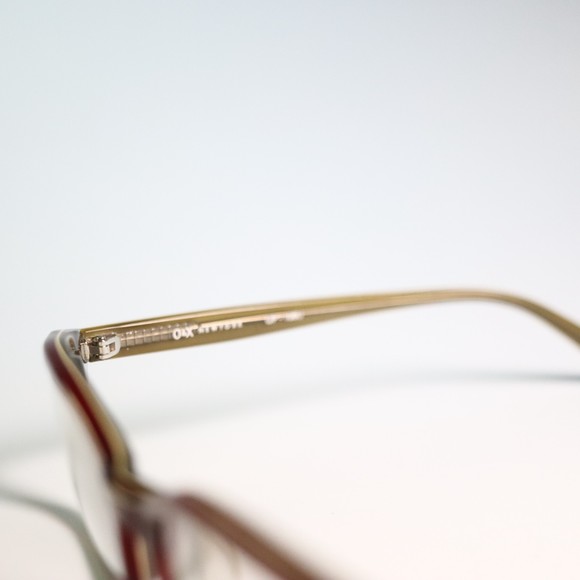 O&X OP-106U 50-17 148 eyeglasses red olive rectangle full frame N13 - Picture 6 of 9